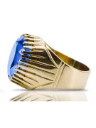 Каблучка Вінтаж Сапфір 14K Жовте золото vrc048y